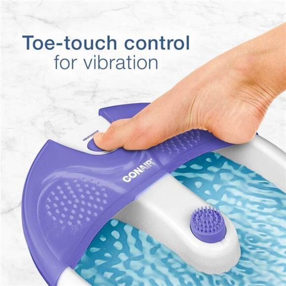 Soothing Pedicure Foot Spa Bath with Soothing Vibration Massage, Deep - Picture 3 of 8